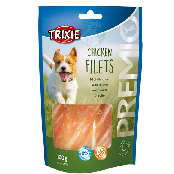 تشویقی سگ 100گرمی Chicken filets Trixie